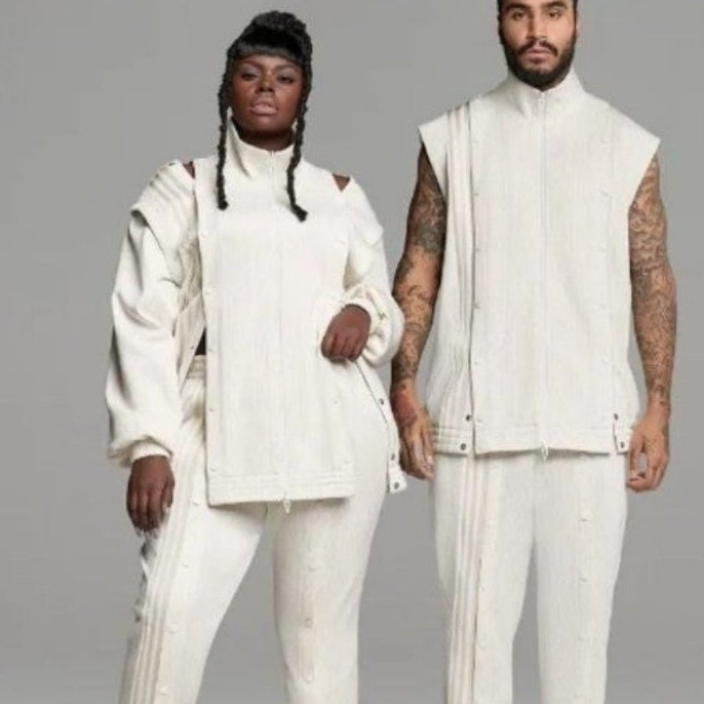 IVY PARK UNISEX WHITE TRACK JACKET